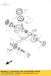 Ici, vous pouvez commander le vilebrequin auprès de Yamaha , avec le numéro de pièce 17D114009000: