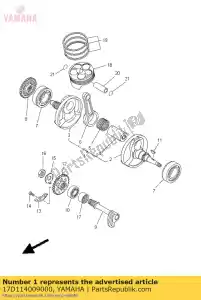 yamaha 17D114009000 conjunto de cigüeñal - Lado inferior