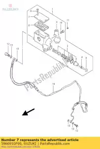 suzuki 5966910F00 boné - Lado inferior