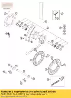 50310001244, KTM, ko?o tylne kpl.2.15x18'did 2000 ktm egs exc exe mxc sc sup super sx sxc sxs txc 125 200 250 300 380 400 520 540 620 625 1997 1998 1999 2000 2001 2002 2003 2004 2005, Nowy