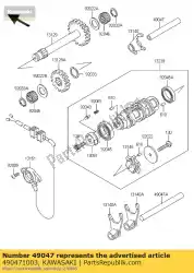 stang, schakel 93,7 mm z250-g2 van Kawasaki, met onderdeel nummer 490471003, bestel je hier online: