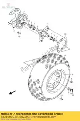 Aquí puede pedir llanta, rueda delantera de Suzuki , con el número de pieza 5531007G10: