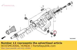 Ici, vous pouvez commander le écrou, pivot de bras oscillant auprès de Honda , avec le numéro de pièce 90355MCA000: