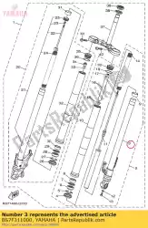 Aqui você pode pedir o tubo interno comp. 1 em Yamaha , com o número da peça BS7F311000: