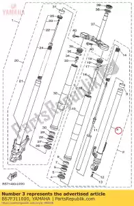 yamaha BS7F311000 tubo interno comp.1 - Lado inferior