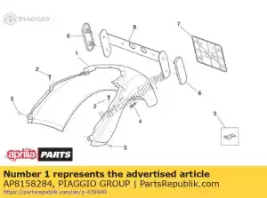 Piaggio Group AP8158284 rear fairing gold - Left side