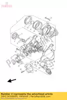 26H124590000, Yamaha, engrenagem, eixo do impulsor (31t) yamaha v max xvz xvztf 1200 1300 1988 1989 1990 1991 1992 1993 1996 1997 1998 1999 2000 2001 2002, Novo