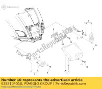 6388104018, Piaggio Group, Cover number light     , New