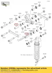 Here you can order the sleeve,12x18x57 kx80-r1 from Kawasaki, with part number 420361273: