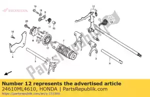 Honda 24610ML4610 bras comp., gearshi - La partie au fond