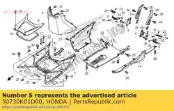 Here you can order the arm, r. Pillion step from Honda, with part number 50730K01D00: