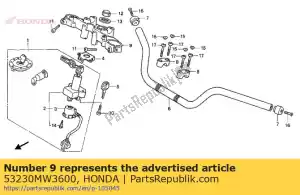 Honda 53230MW3600 brug, vorktop - Onderkant