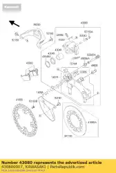 Aqui você pode pedir o calibrador-sub-conjunto, rr kx125-m2 em Kawasaki , com o número da peça 430800007: