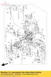 Ici, vous pouvez commander le diaphragme assy auprès de Yamaha , avec le numéro de pièce 5JG149401900: