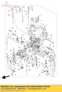 yamaha 5JG149401900 diaphragme assy - La partie au fond