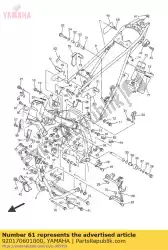 Here you can order the bolt, button head from Yamaha, with part number 920170601000: