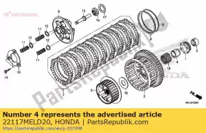 honda 22117MELD20 guida a, frizione esterna (foro nulla) - Il fondo