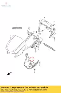 suzuki 5633131G00291 couvercle, poignée lo - La partie au fond