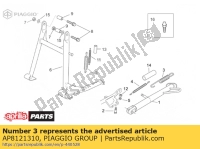 AP8121310, Aprilia, externe ruckholfeder stander, Benutzt