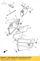 5H0217110033, Yamaha, cubierta, lado 1 yamaha sr 125, Nuevo