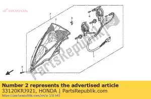 Honda 33120KRJ921 unità, fanale anteriore - Il fondo