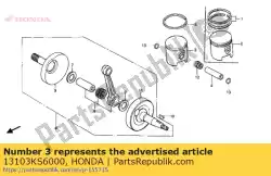 Aquí puede pedir no hay descripción disponible de Honda , con el número de pieza 13103KS6000: