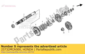 Honda 23732MCA000 spring, final damper - Bottom side