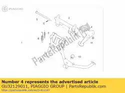 Aqui você pode pedir o prato lh em Piaggio Group , com o número da peça GU32129011: