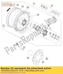 Tutaj możesz zamówić adapter do tarcz hamulcowych 10,1? Mm od KTM , z numerem części 7500906100033: