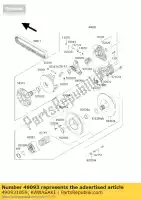 490931059, Kawasaki, converter-aandrijving kawasaki kvf x prairie 300 44, Nieuw