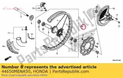 Here you can order the wheel sub assy., fr. From Honda, with part number 44650MENA50: