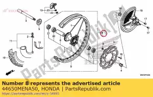 honda 44650MENA50 wheel sub assy., fr. - Bottom side