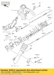 Tutaj możesz zamówić przepustnica linki, otwierana klx125c od Kawasaki , z numerem części 540120280: