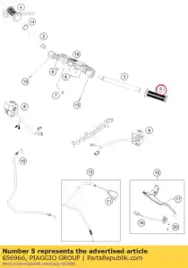 Piaggio Group 656966 kraftstofftank links - Rechterkant