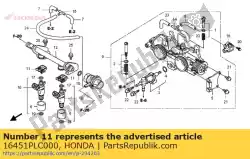Qui puoi ordinare clip, iniettore da Honda , con numero parte 16451PLC000: