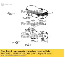 Here you can order the moer from Piaggio Group, with part number RB000652: