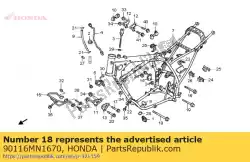 Tutaj możesz zamówić ? Ruba, ko? Nierz, 10x10 od Honda , z numerem części 90116MN1670: