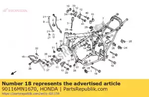 Honda 90116MN1670 ?ruba, ko?nierz, 10x10 - Dół