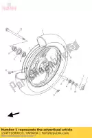 1S4F51680033, Yamaha, odlewane ko?o, przód yamaha ybr 250 2007 2009 2011, Nowy