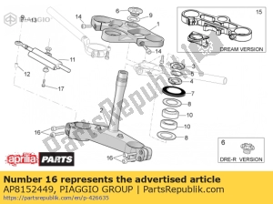 aprilia AP8152449 schraube m8x35 - Unterseite