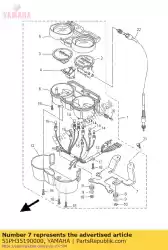 Aqui você pode pedir o suporte, medidor em Yamaha , com o número da peça 51PH35190000: