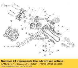 Aprilia 1A005187, Decompressieveer, OEM: Aprilia 1A005187