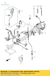 Tutaj możesz zamówić pokrywa, okablowanie ha od Suzuki , z numerem części 3661815D20: