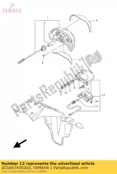 Ici, vous pouvez commander le unité d'éclairage de licence auprès de Yamaha , avec le numéro de pièce 2D1847450000: