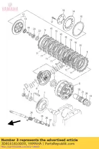 yamaha 3D8161810000 spacer 1 - Bottom side