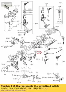 Kawasaki 110561084 suporte - Lado inferior