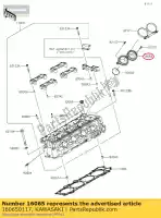 160650117, Kawasaki, uchwyt-ga?nik zx1400fcf kawasaki  zzr 1400 2012 2013 2014 2015 2016 2017 2018 2019 2020 2021, Nowy