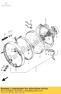 suzuki 3511145600 jante, lampe frontale - La partie au fond