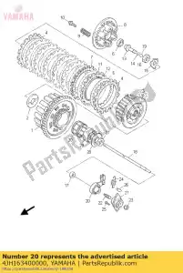 yamaha 4JH163400000 spingere la leva - Il fondo