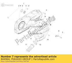 Aprilia 844964, Hose clamp, OEM: Aprilia 844964